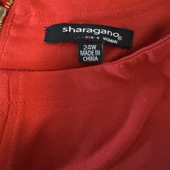 Sheragano Red Dress - Size 24W - Picture 6 of 6